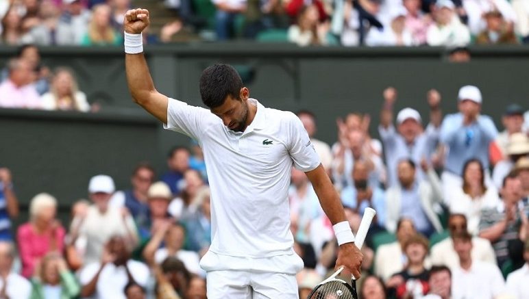 Novak Djokovic Andrej Rublev Wimbledon 2023
